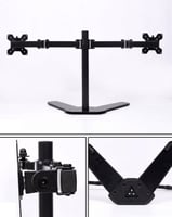 حامل شاشات بي سي مزدوجة