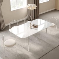 طاولة طعام اربع كراسي , كريستال