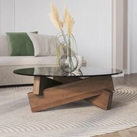 طاولات دائرية , فاخرة بني