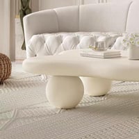 طاولة قهوة , بتصميم سحابة, 120 سم