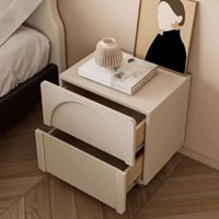 طاولة جانبية سرير, ابيض ، 50 سم