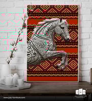 لوحة جدارية خيل - هيبة عربية