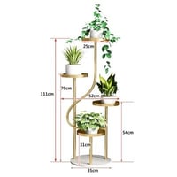 مزهرية طويلة معدنية ، 111 سم
