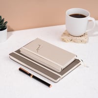 دفتر جلدي صغير - بني