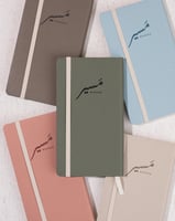 دفتر جلدي صغير - زيتي