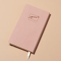 دفتر جلدي صغير - وردي