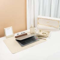 مجموعة جلديات مكتبية - بيج