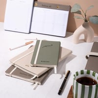 دفتر جلدي صغير - سماوي