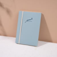 دفتر جلدي كبير - سماوي