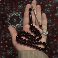 مسباح بكلايت عنابي شفاف