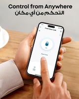 يوفي - قفل الباب الذكيE110 مع Wi-Fi مدمج - اسود