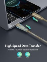 سلك راف باور تايب سي الى تايب سي نايلون بقوة 60 وا...