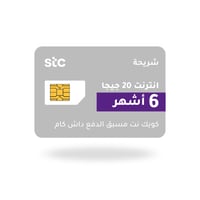 نت 20 قيقا لمدة 6 اشهر