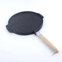 قلايه وجهين دائري جرانيت يد خشب مقاسات