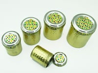 علب بهارات مطرز حب رمان ذهبي 7-8-9-10-11