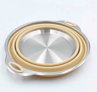 وعاء سيليكون سفط ستيل