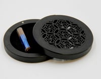 مبخره دائرية اسود وبني