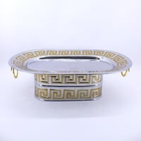 صحن تقديم بيضاوي