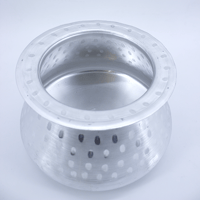 قدر بورما المونيوم بغطاء مقاسات