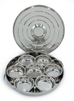 صحن فطور ستيل 37سم