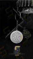ميدالية وزارة الدفاع فضي سلسلة مفاتيح