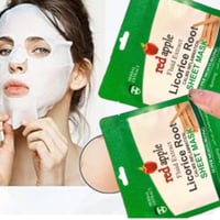 قناع بخلاصة عرق السوس حبتين يعمل على تفتيح البشرة...