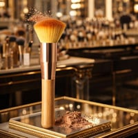 فرش مكياج فرشاة مشطوفه : فرشاة مصممة برأس مشطوف لت...