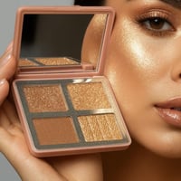 باليت اضاءة+ بودرة وجه من ريال بيوتي يدوم طويلاً،...