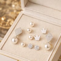 حلق نسائي نواعم لون فضي حلق أنيق و ناعم اقراط رفيع...