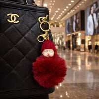 ميدلية مفاتيح سلسلة مفاتيح بتصميم كرتوني الفرو الص...