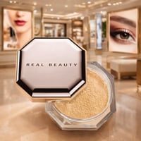 بودرة منثورة رقم 4 من ريال بيوتي تعمل على تثبيت ال...