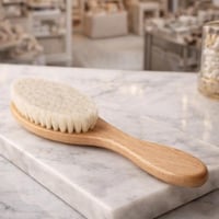 فرشاة شعر طبيعية للأطفال فرشاة شعر مصممة بعناية لت...