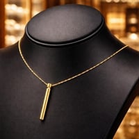 سلسال ناعم عقد أنيق و ناعم مرصع بحبات الزركون مرصع...