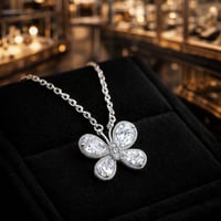 سلسال نسائي ناعم لون فضي عقد أنيق و ناعم مرصع بحبا...