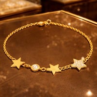 اسوارة نسائية ناعمة لون ذهبي سوار أنيق و ناعم مرصع...