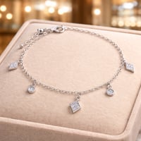 اسوارة نسائية ناعمة سوار أنيق و ناعم مرصع بحبات ال...