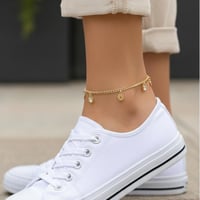 خلخال أنيق و ناعم مرصع بالزركون خلخال رفيع مصنوع م...