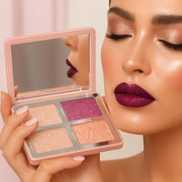 باليت اضاءة+احمر خدود من ريال بيوتي متوهج طبيعي يد...