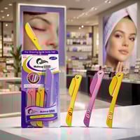 شفرات حلاقةلشعر الوجه والجسم مطوية نسائية