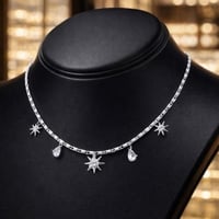 سلسال ناعم تشوكر نسائي لون فضي عقد أنيق و ناعم مرص...