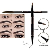 قلم حواجب + اي لينر اسود اثنين في واحد من ماكس بيو...