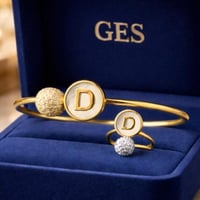 اسوارة نسائية مع الخاتم سوار أنيق و ناعم مرصع بحبا...