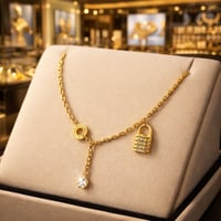 سلسال ناعم تشوكر نسائي لون ذهبي عقد أنيق و ناعم مر...