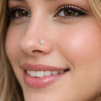 زمام انف لون فضي اقراط ثقب صغيرة للانف من اوريتي ل...