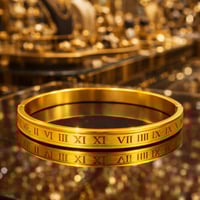 اسوارة نسائية لون ذهبي