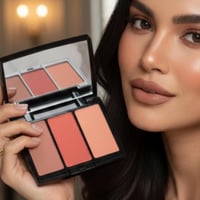 باليت احمر خدود بودر من ريل بيوتي متوهج طبيعي يدوم...