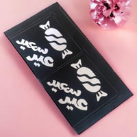 نقش حنى ورقات من استنسل تاتو الحناء المؤقت المجوف...