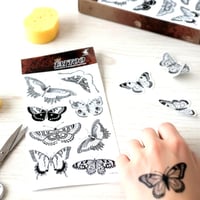 تاتو جسم ايموم تاتو مؤقت واقعي للنساء نمط انيق، تا...