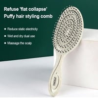 فرشة شعر فرشاة فك تشابك الشعر المجعد من شو واي، لف...