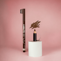 قلم حواجب لون بني من ريال بيوتي قلم حواجب مقاوم لل...